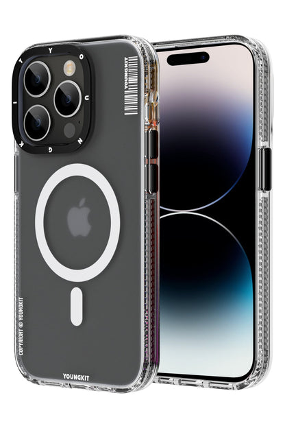 Youngkit Jane Sand iPhone 14 Pro Max Magsafe Buzlu Siyah Kılıf