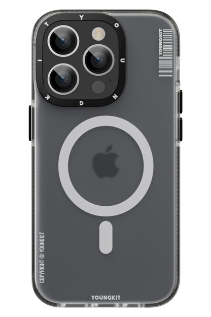 Youngkit Jane Sand iPhone 14 Pro Max Magsafe Buzlu Siyah Kılıf