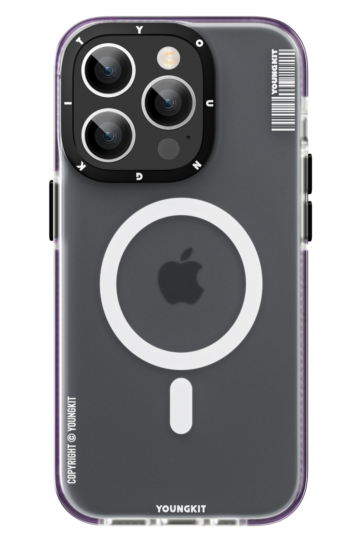 Youngkit Jane Sand iPhone 14 Pro Magsafe Buzlu Derin Mor Kılıf