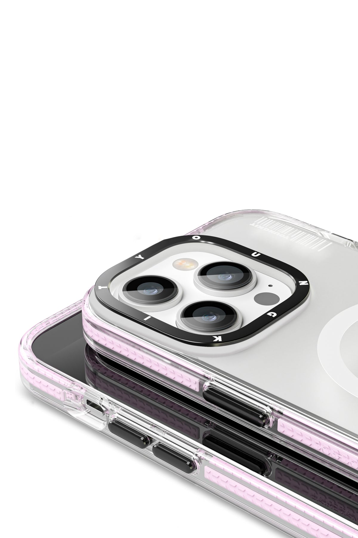 Youngkit Jane Sand iPhone 14 Pro Magsafe Buzlu Pembe Kılıf