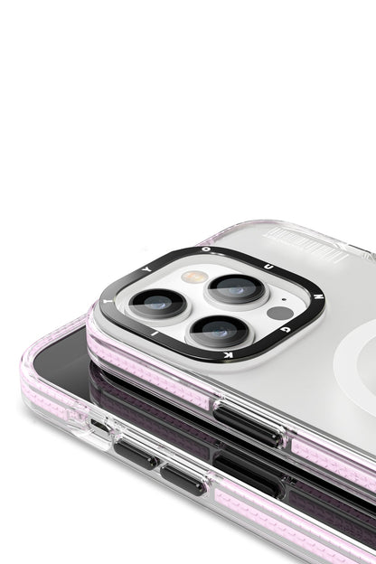 Youngkit Jane Sand iPhone 14 Pro Magsafe Buzlu Pembe Kılıf