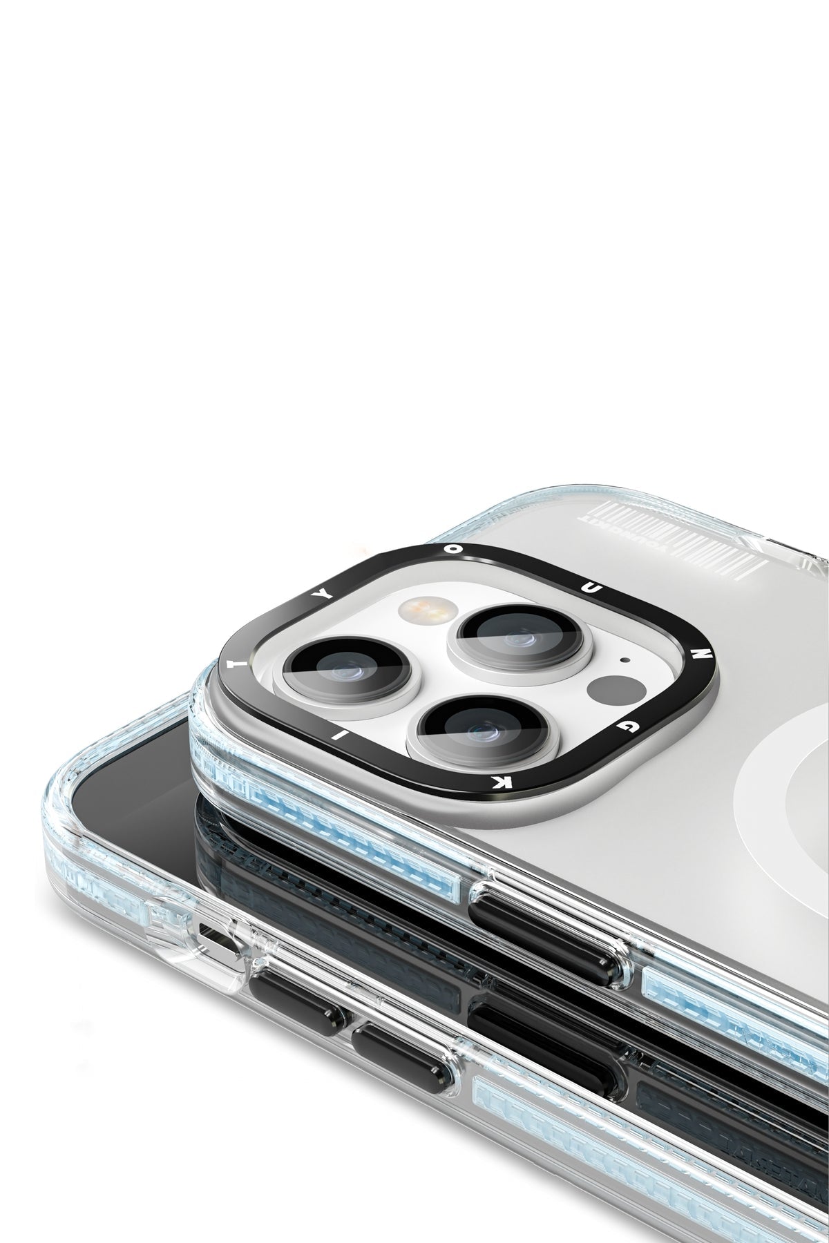 Youngkit Jane Sand iPhone 13 Pro Max Magsafe Buzlu Mavi Kılıf