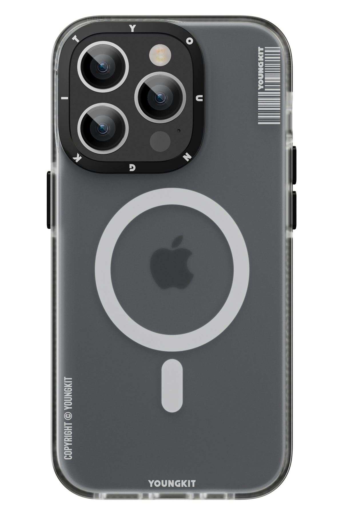 Youngkit Jane Sand iPhone 13 Pro Magsafe Buzlu Siyah Kılıf
