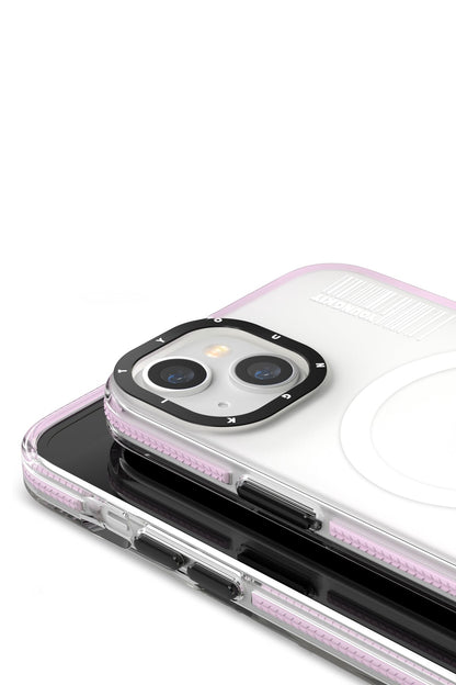 Youngkit Jane Sand iPhone 14 Plus Magsafe Buzlu Pembe Kılıf
