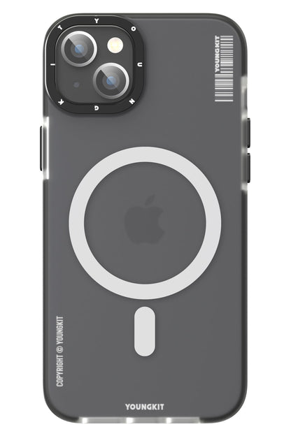 Youngkit Jane Sand iPhone 14 Magsafe Buzlu Siyah Kılıf