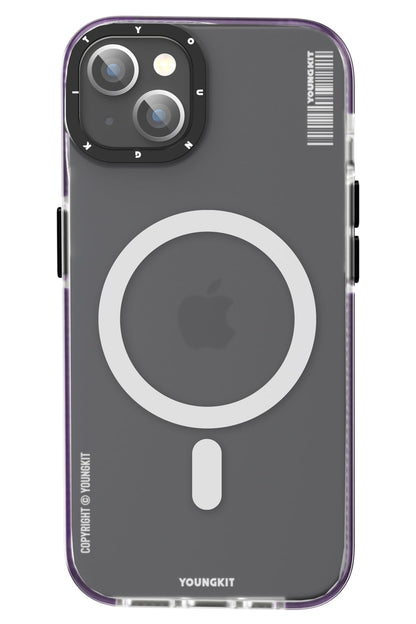 Youngkit Jane Sand iPhone 14 Magsafe Buzlu Derin Mor Kılıf