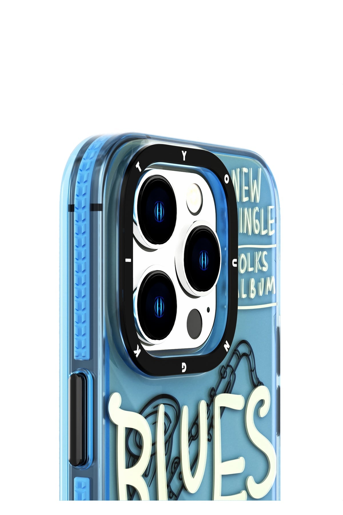Youngkit Jazz iPhone 14 Pro Mavi Kılıf