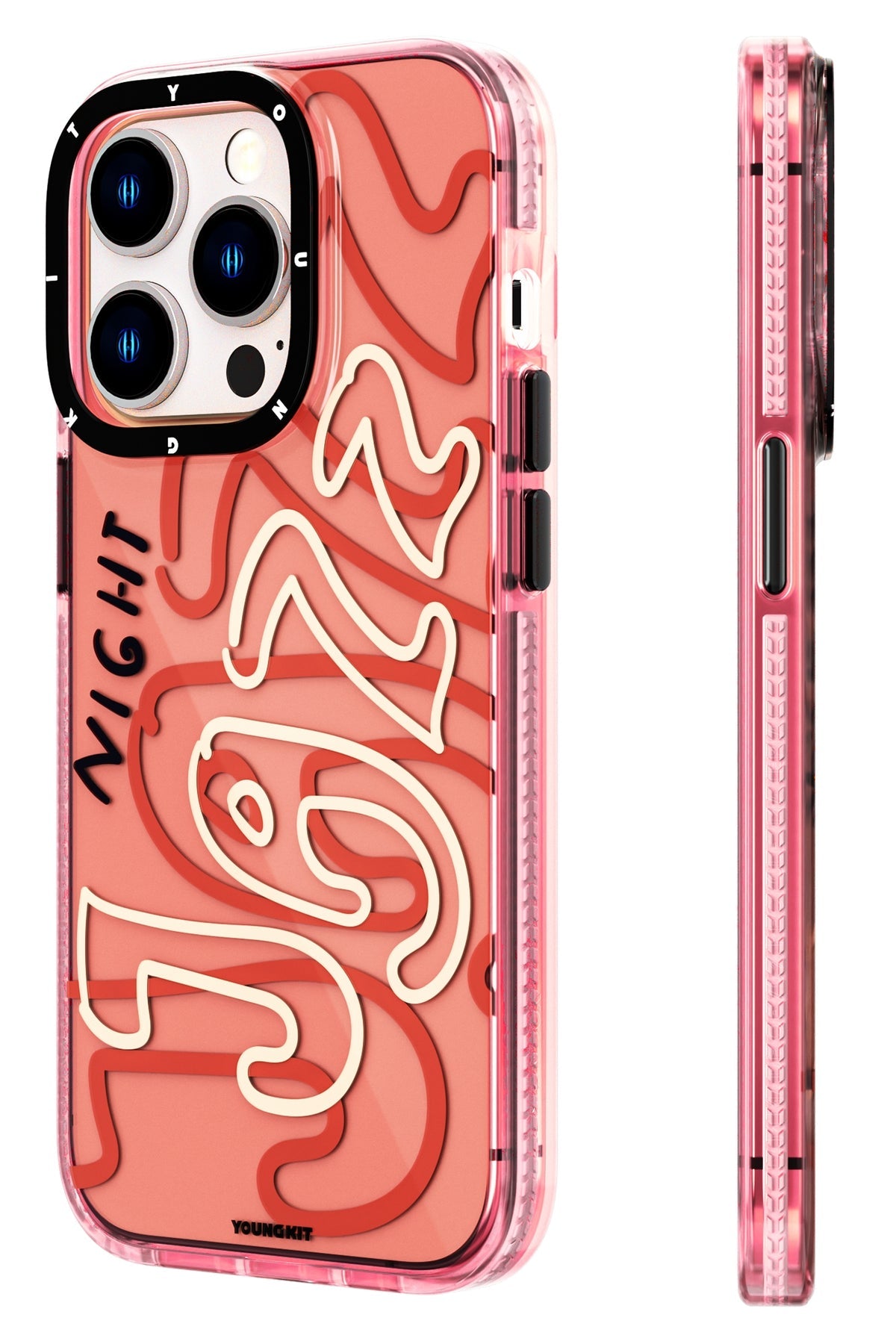 Youngkit Jazz iPhone 14 Pro Pembe Kılıf