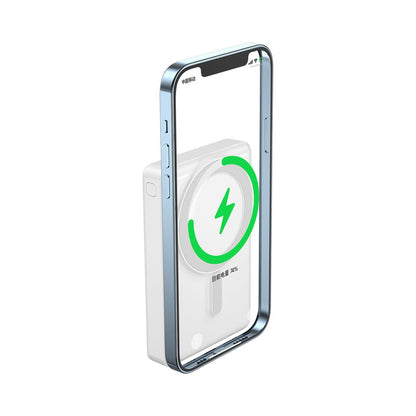 JC-20 Standlı Magsafe Uyumlu Şeffaf Wireless Powerbank 15W 10000mAh