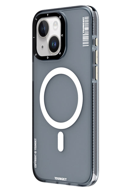 Youngkit Jiansha iPhone 15 Magsafe Buzlu Siyah Kılıf