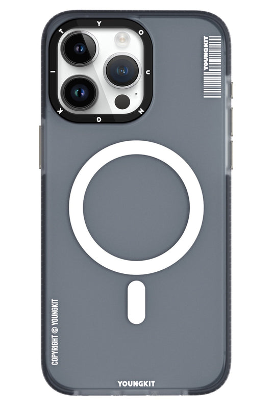 Youngkit Jiansha iPhone 15 Pro Magsafe Buzlu Siyah Kılıf