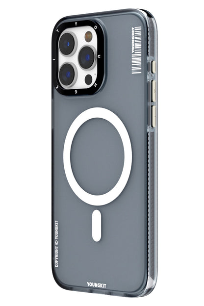 Youngkit Jiansha iPhone 15 Pro Max Magsafe Buzlu Siyah Kılıf