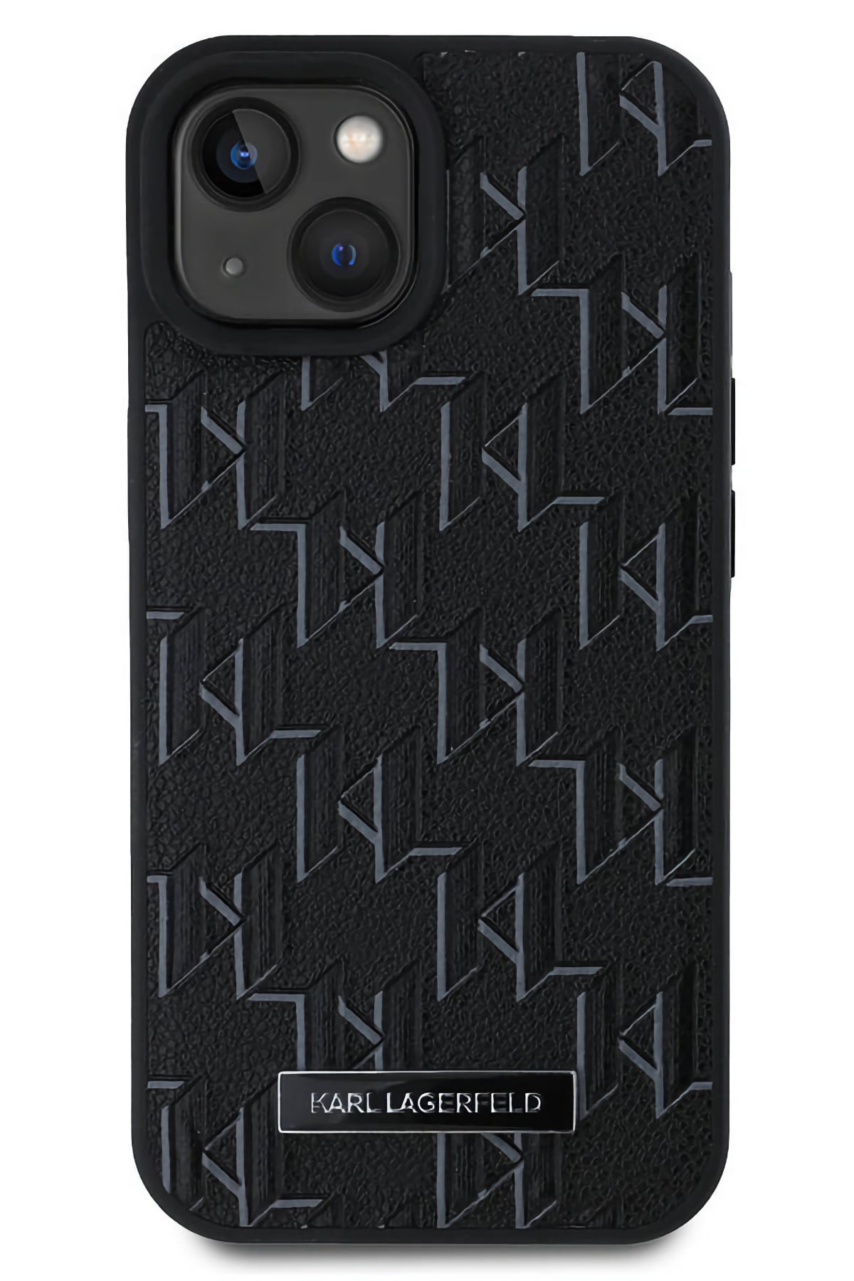 Karl Lagerfeld Hot Stamp iPhone 15 Magsafe Uyumlu Kılıf Siyah