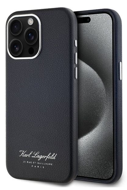 Karl Lagerfeld Hotel iPhone 14 Pro Max Kılıf Siyah
