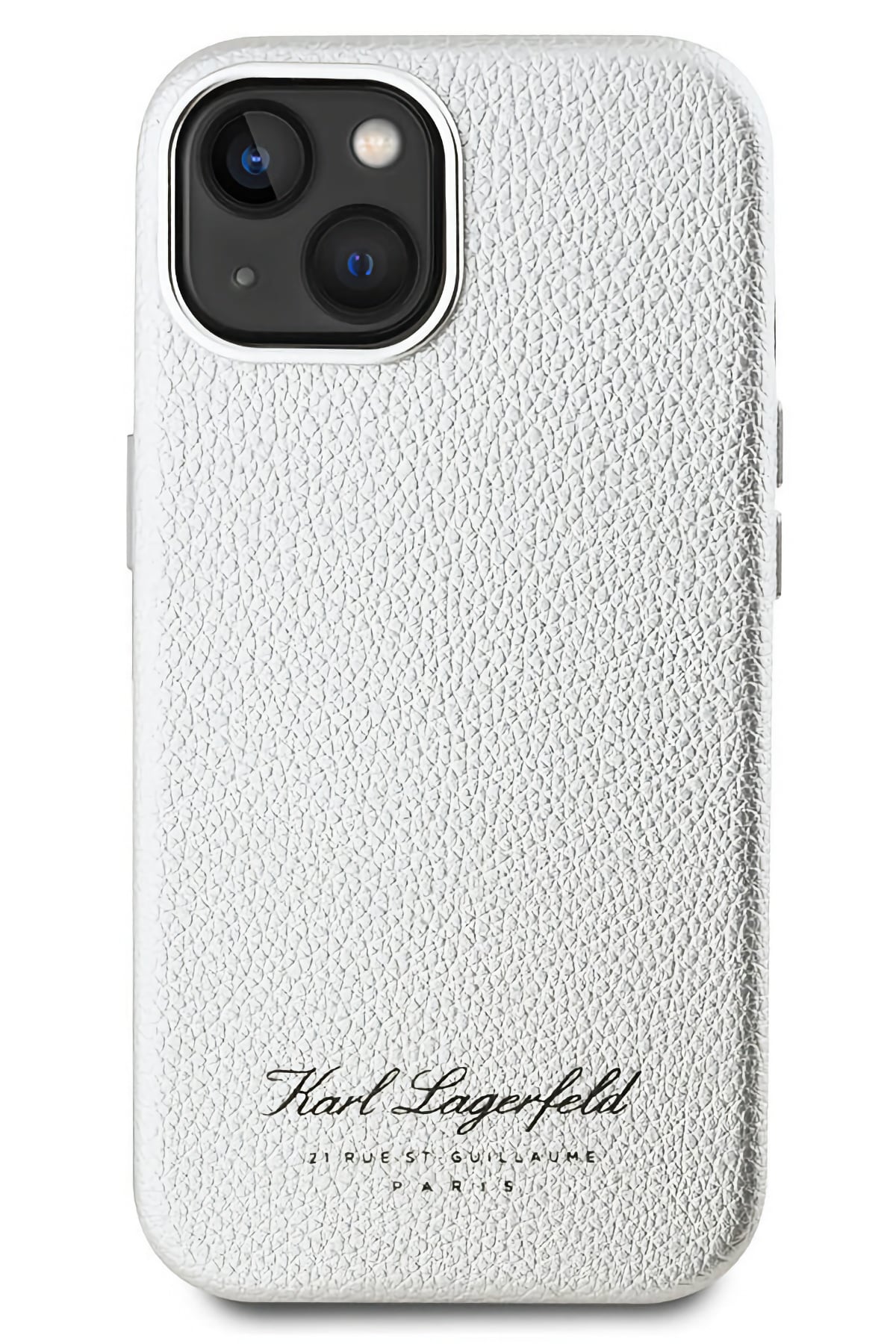 Karl Lagerfeld Hotel iPhone 15 Kılıf Gümüş Gri