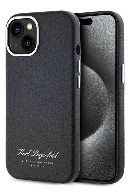 Karl Lagerfeld Hotel iPhone 15 Kılıf Siyah