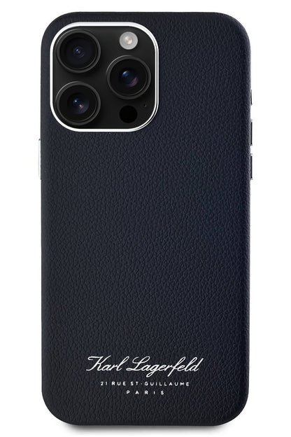 Karl Lagerfeld Hotel iPhone 15 Pro Max Kılıf Siyah