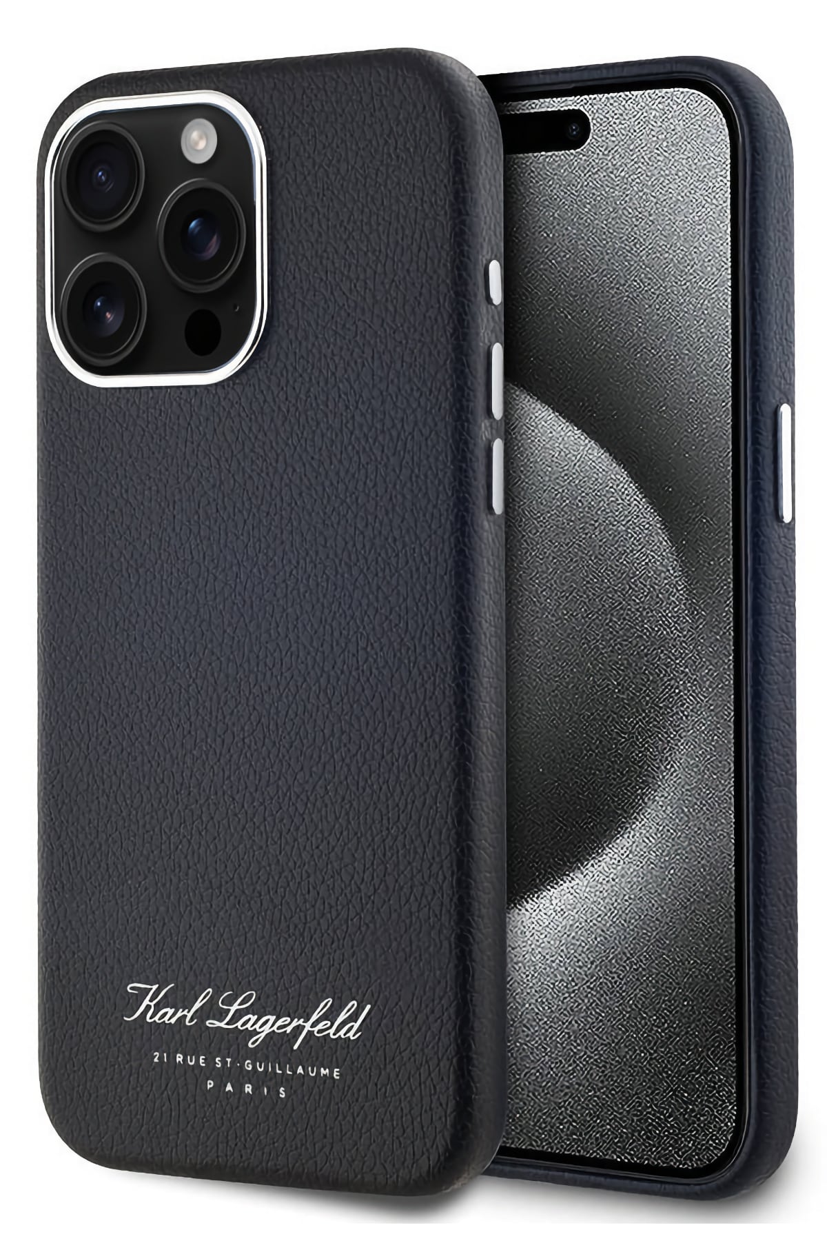 Karl Lagerfeld Hotel iPhone 15 Pro Max Kılıf Siyah