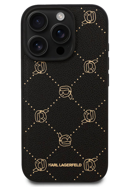 Karl Lagerfeld K.Heads iPhone 16 Pro Magsafe Uyumlu Kılıf Siyah