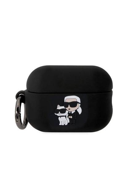 Karl Lagerfeld Karl & Choupette Apple Airpods Pro 2. Nesil Kılıf Siyah