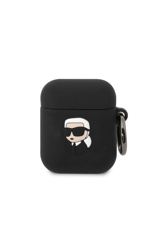 Karl Lagerfeld Karl Head Apple Airpods 2. Nesil Kılıf Siyah