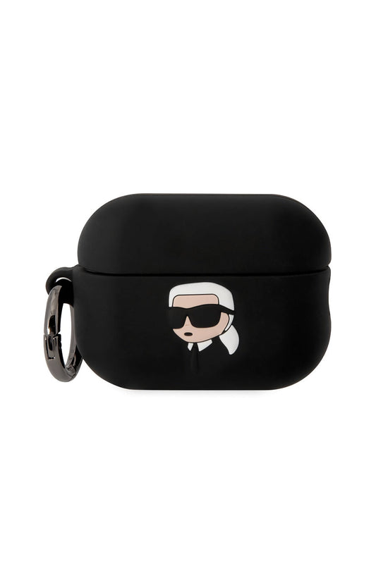 Karl Lagerfeld Karl Head Apple Airpods Pro 2. Nesil Kılıf Siyah