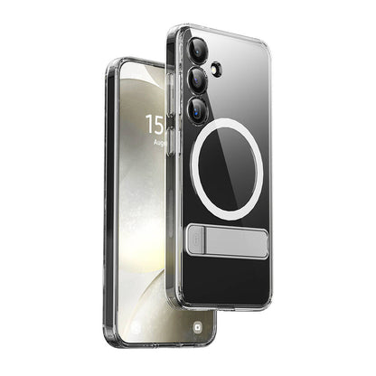 KCC-025 Aurora Galaxy S24 Plus Magsafe Uyumlu Kamera Korumalı Standlı Kılıf