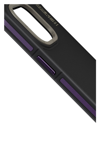 Youngkit Kevlar iPhone 14 Pro Magsafe Derin Mor Kenarlı Kılıf