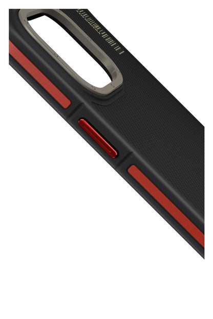 Youngkit Kevlar iPhone 14 Pro Magsafe Kırmızı Kenarlı Kılıf