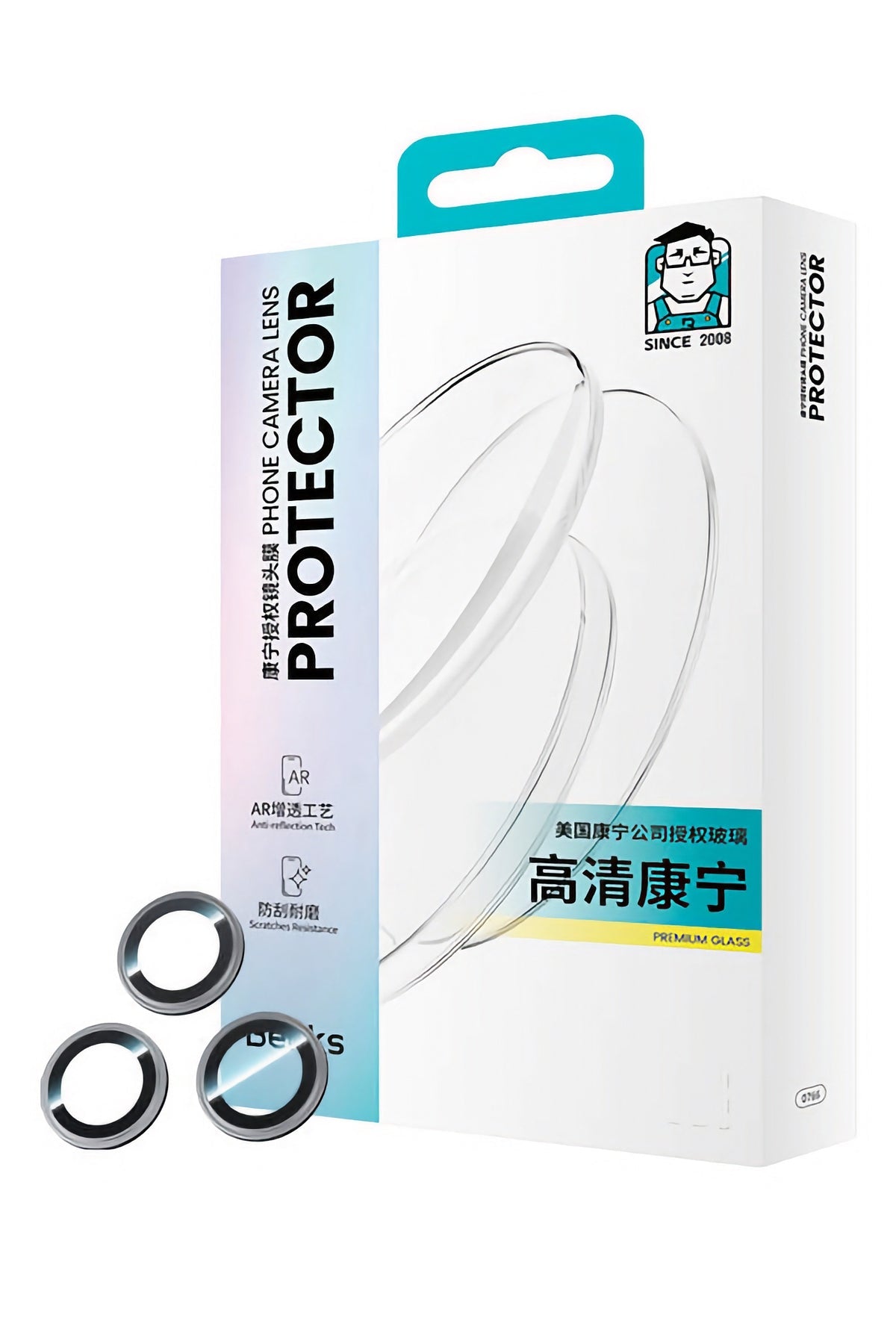 Benks King Kong Corning iPhone 15 Serisi Uyumlu Lens Koruyucu