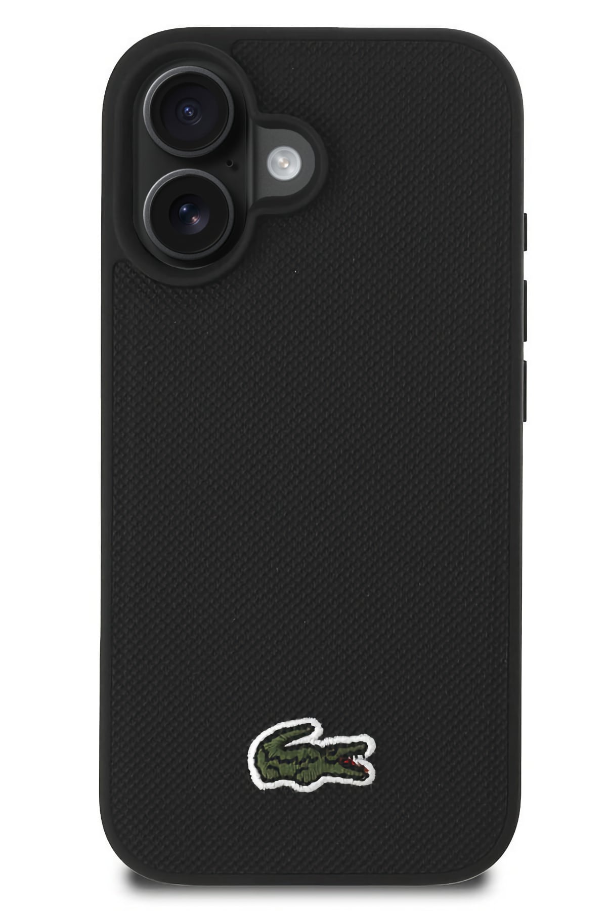 Lacoste Pike iPhone 16 Magsafe Uyumlu Silikon Kılıf Siyah