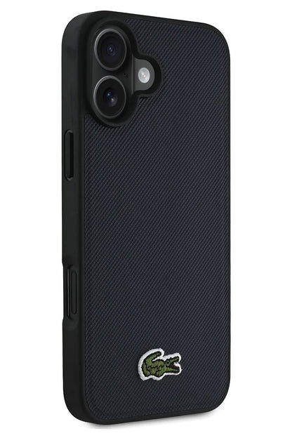 Lacoste Pike iPhone 16 Plus Magsafe Uyumlu Silikon Kılıf Lacivert