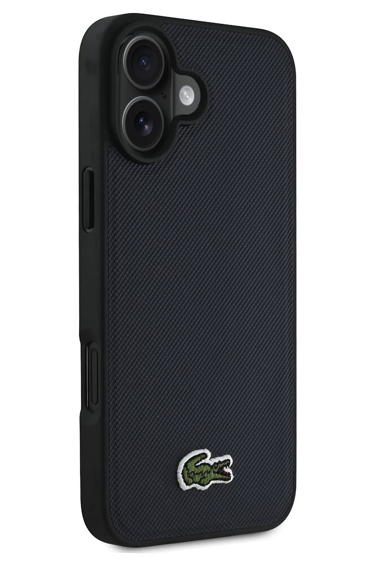 Lacoste Pike iPhone 16 Plus Magsafe Uyumlu Silikon Kılıf Siyah