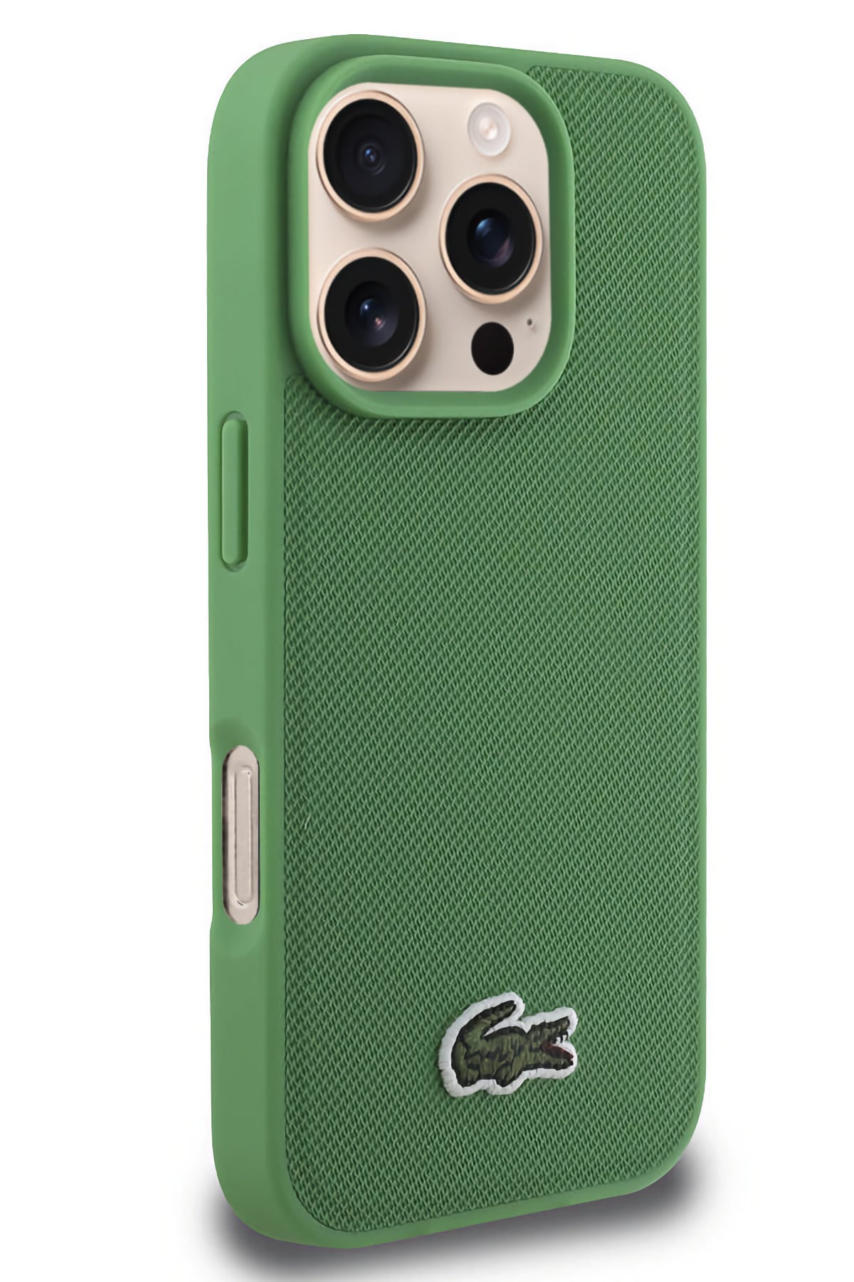 Lacoste Pike iPhone 16 Pro Max Magsafe Uyumlu Silikon Kılıf Yeşil