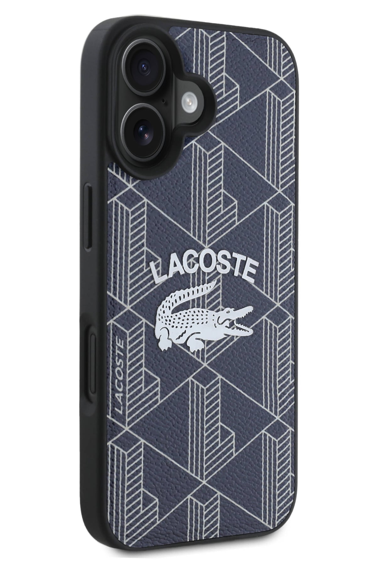 Lacoste Vintage iPhone 16 Magsafe Uyumlu Kılıf Lacivert