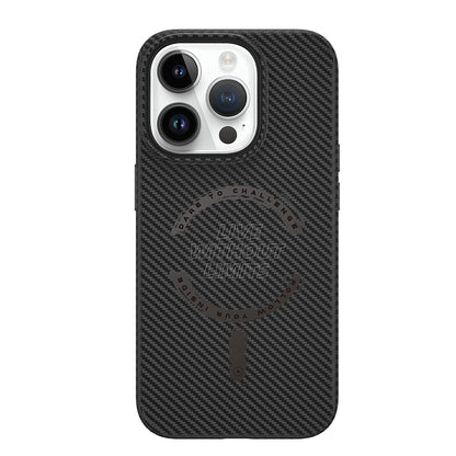LCC-107 Karbon Fiber Magsafe Uyumlu iPhone 15 Pro Kılıf