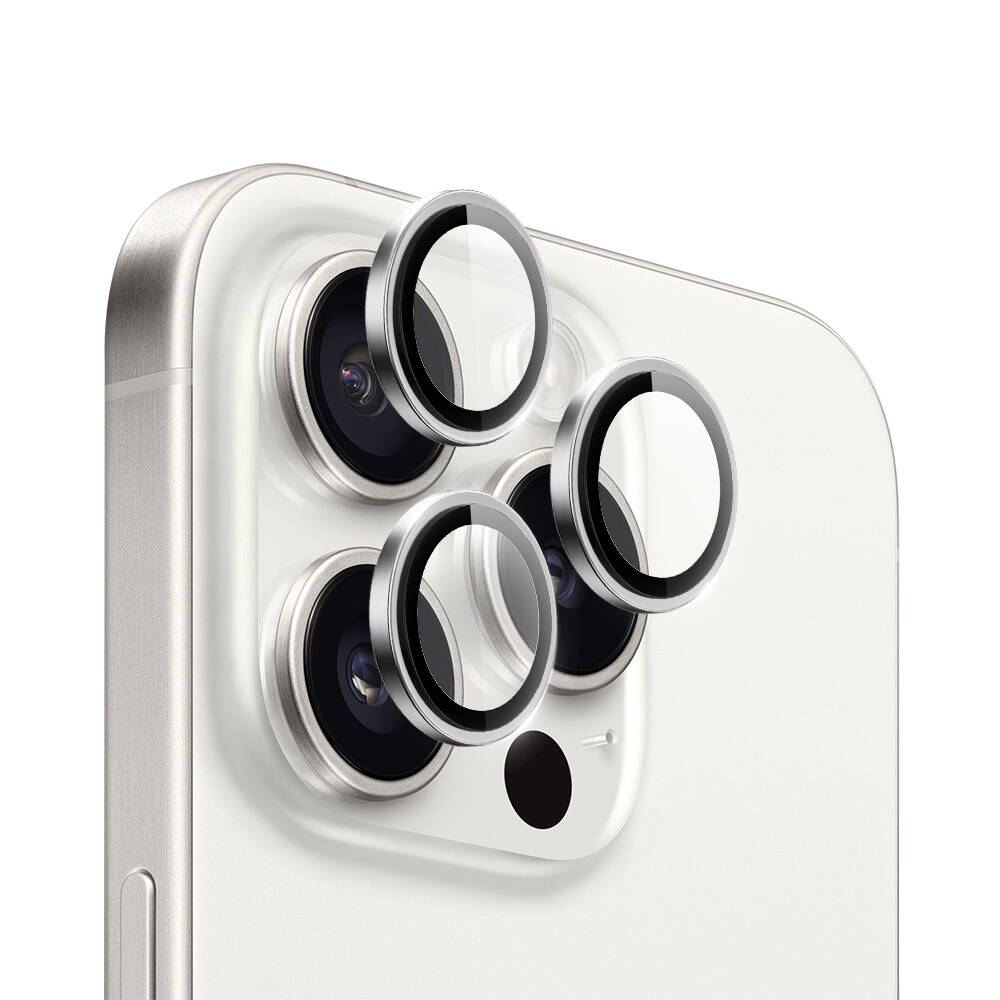 LG-004 iPhone 15 Pro Max PVD Metal Kamera Lens Koruyucu