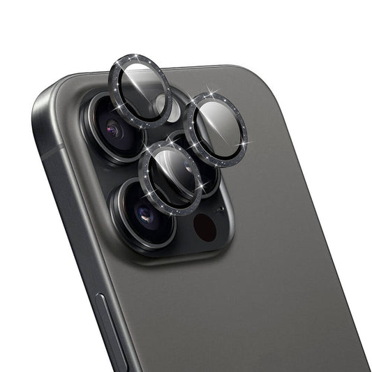 LG-006 Diamond Kolay Uygulamalı iPhone 16 Pro Max Kamera Lens Koruyucu