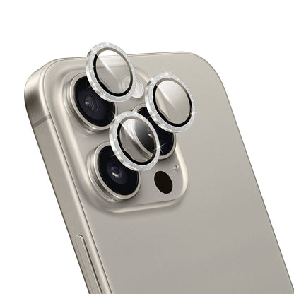LG-006 Diamond Kolay Uygulamalı iPhone 16 Pro Max Kamera Lens Koruyucu