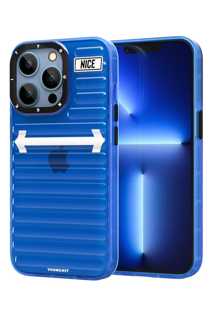 Youngkit Luggage Firefly iPhone 13 Pro Max Sierra Mavi Kılıf