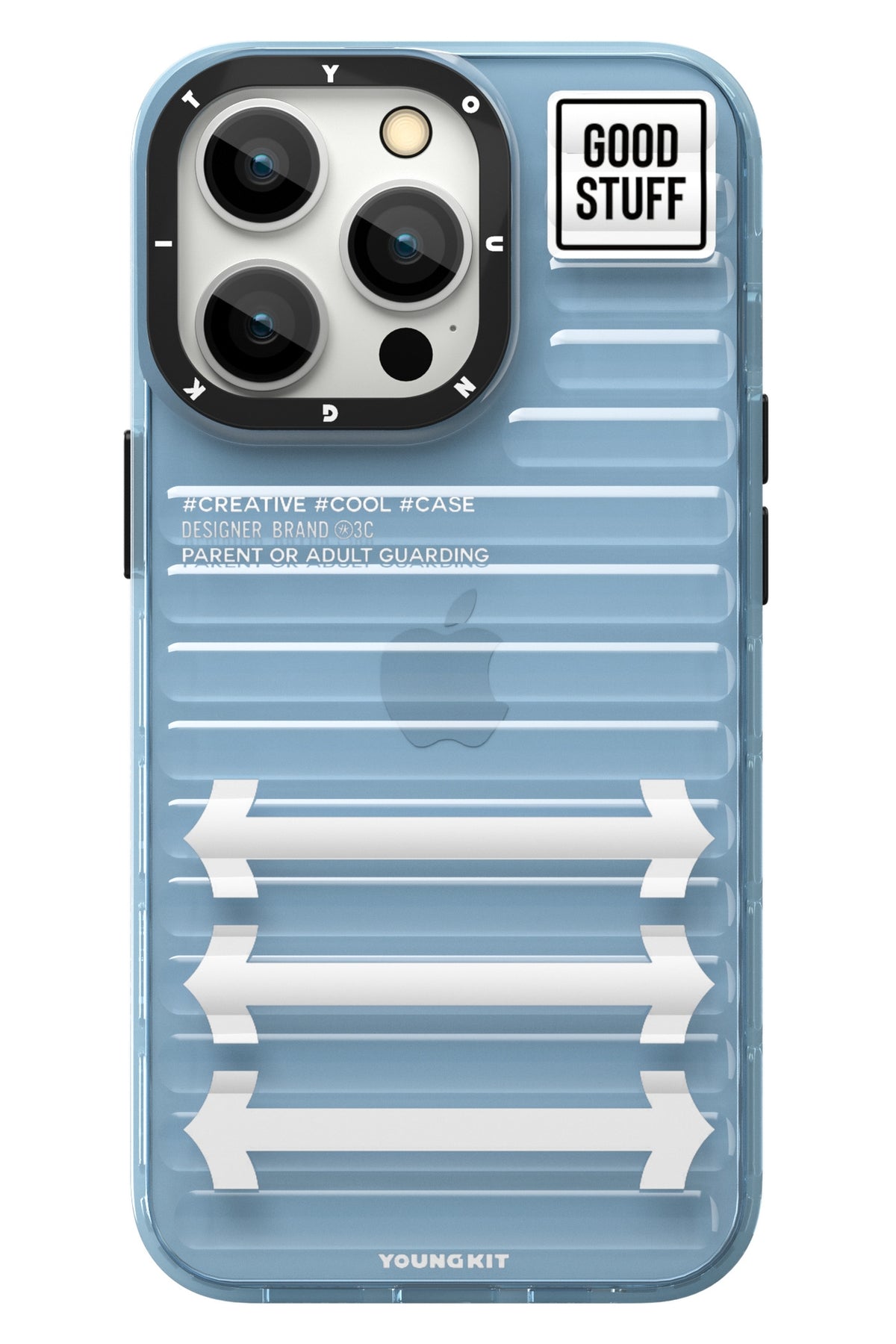Youngkit Luggage Firefly iPhone 14 Pro Max Mavi Kılıf
