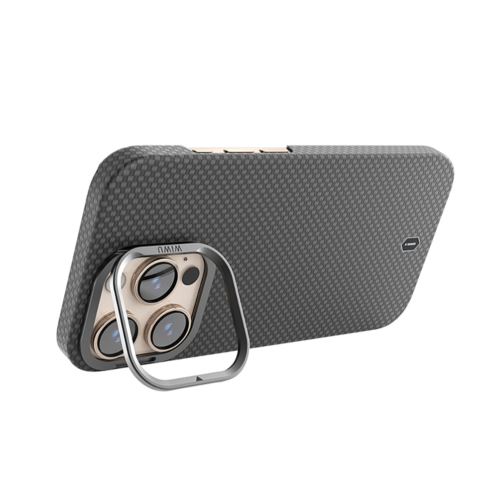 Magsafe Kamera Standlı Aramid Fiber iPhone 16 Pro Kılıf