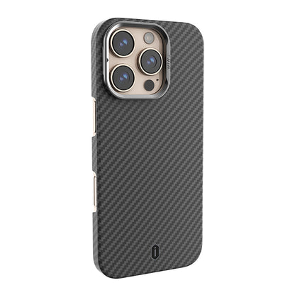 Magsafe Uyumlu Kamera Standlı Aramid Kevlar iPhone 16 Pro Kılıf