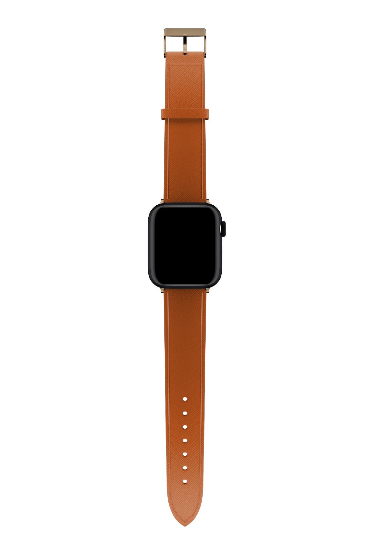 Apple Watch Uyumlu Saffiano Deri Kordon Marmalade
