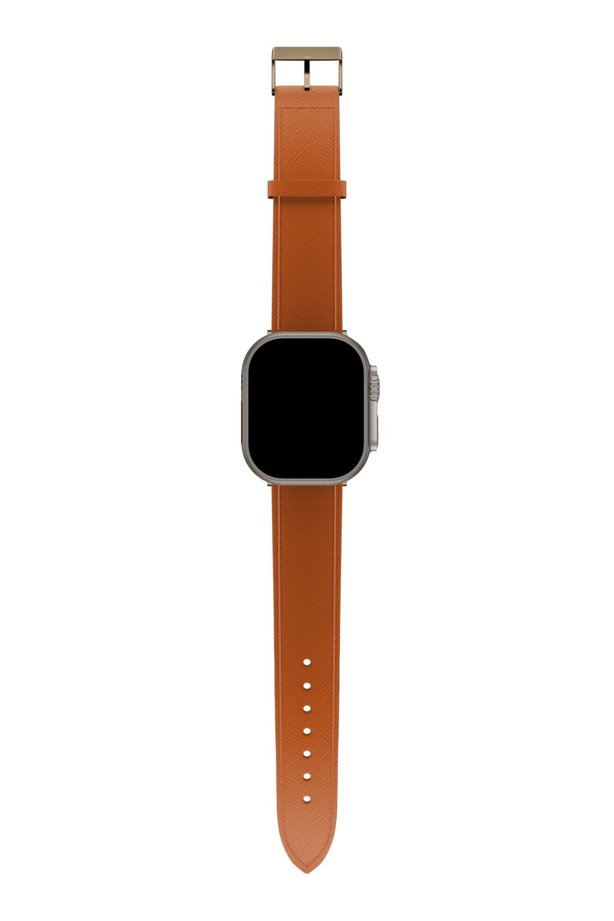 Apple Watch Uyumlu Saffiano Deri Kordon Marmalade