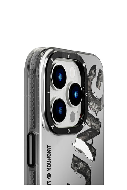 Youngkit Mechanic iPhone 14 Pro Magsafe Gri Kılıf