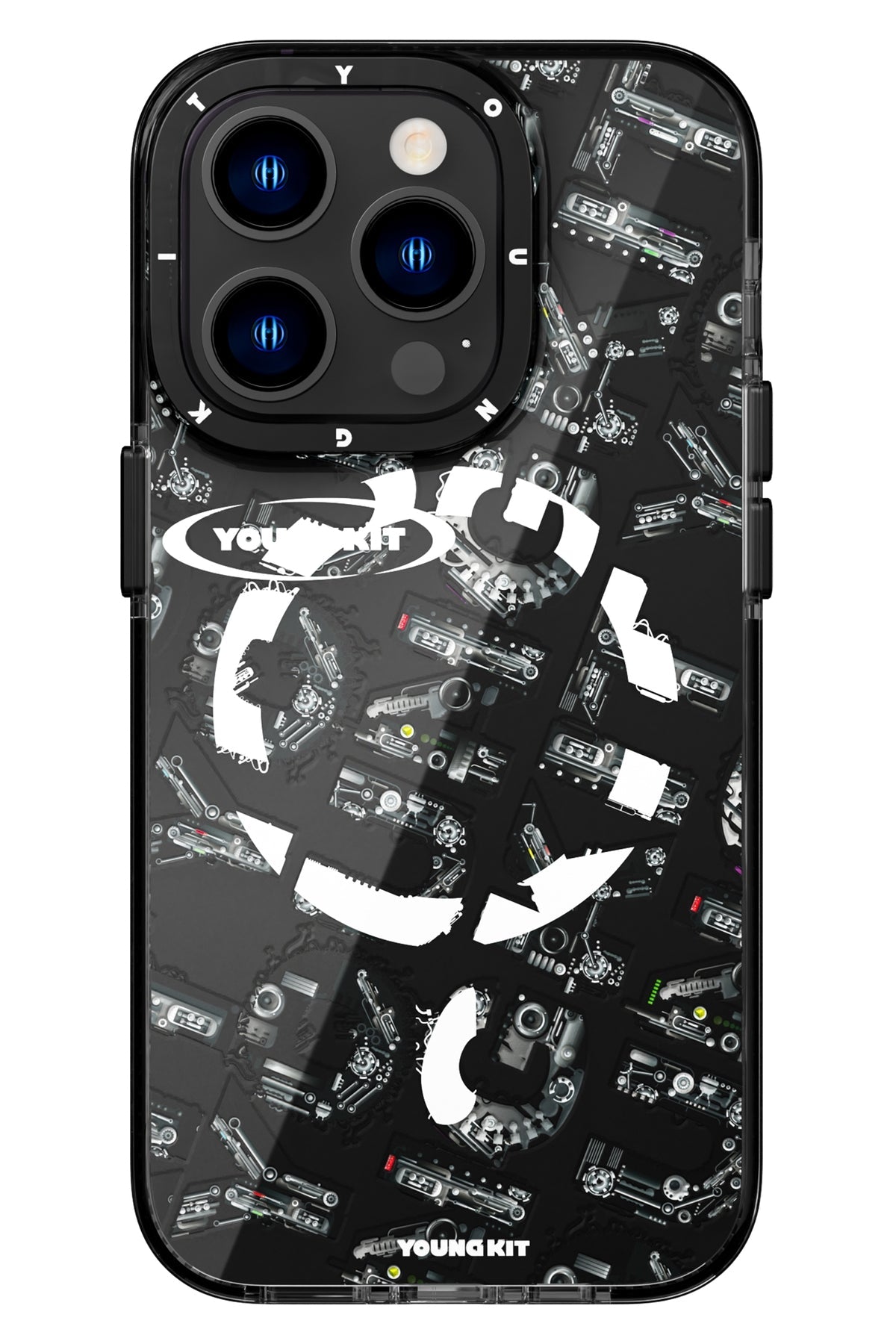 Youngkit Mechanic iPhone 14 Pro Max Magsafe Siyah Kılıf