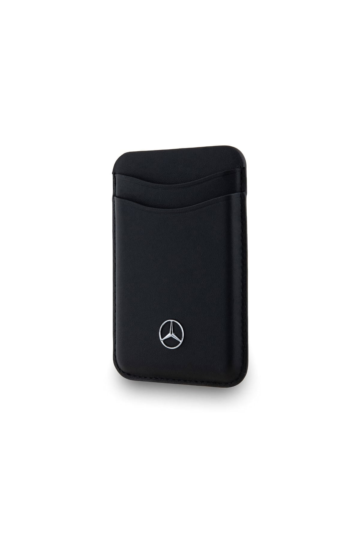 Mercedes Benz Magsafe uyumlu Manyetik Deri Kartlık Siyah