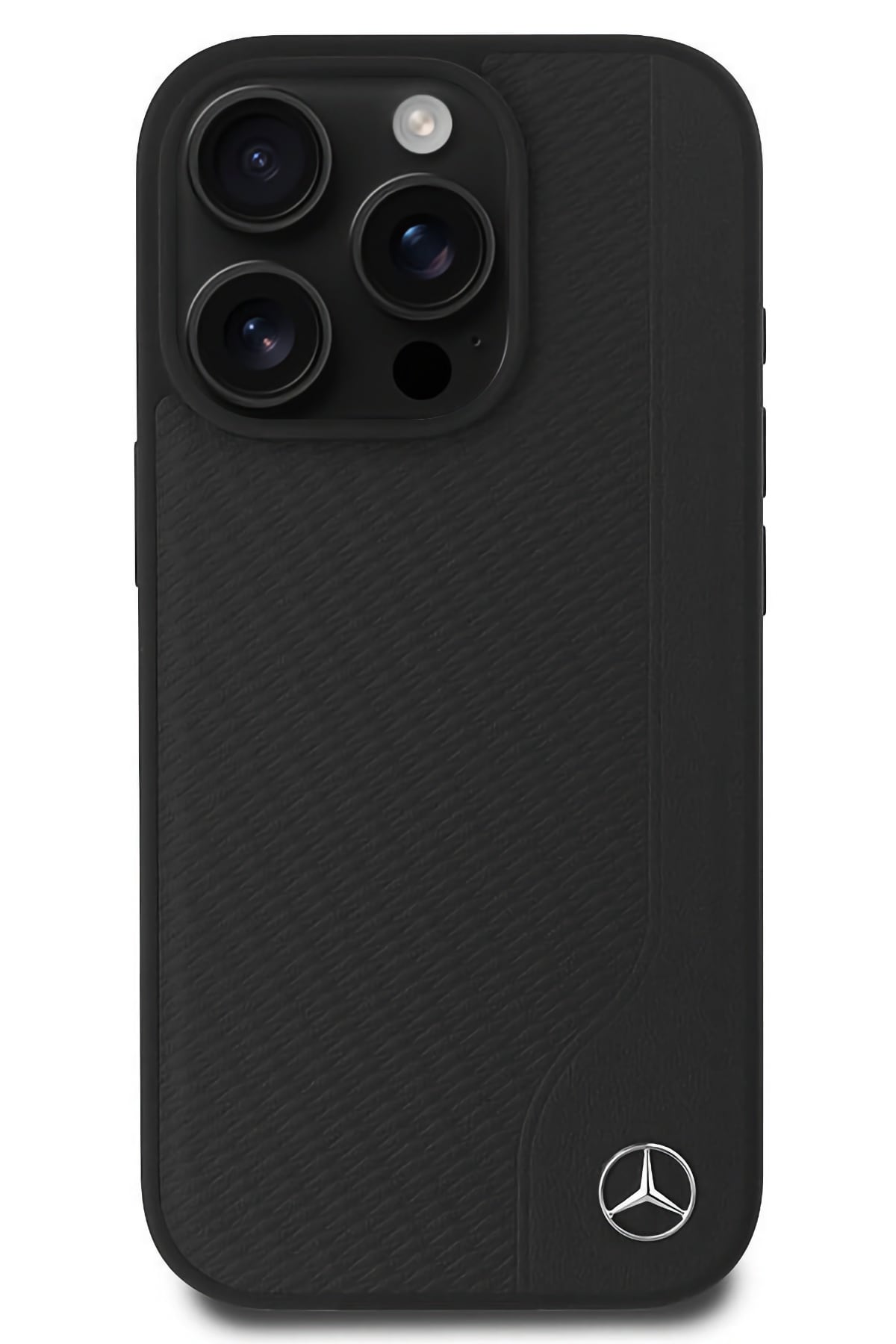 Mercedes Wood iPhone 16 Pro Uyumlu Kılıf Siyah