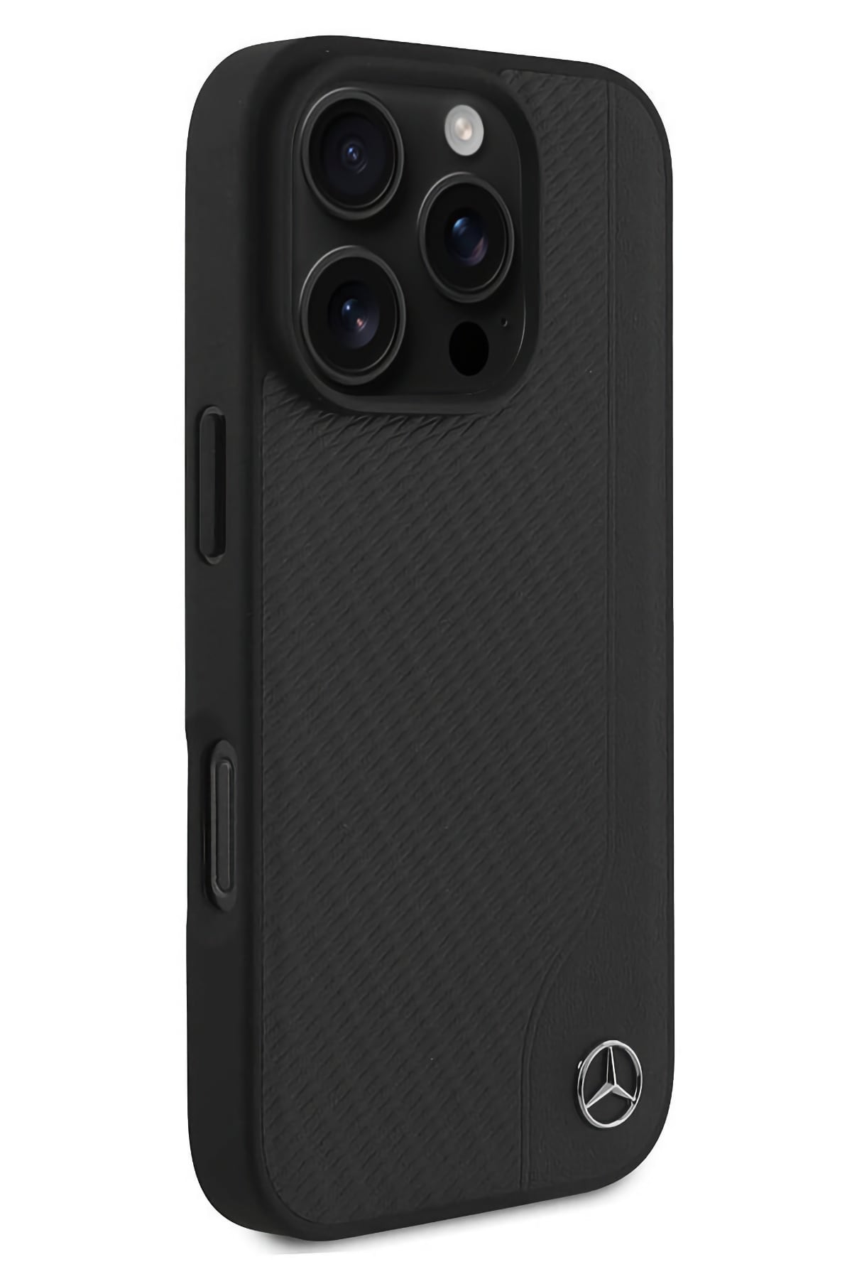 Mercedes Wood iPhone 16 Pro Uyumlu Kılıf Siyah